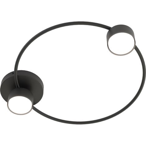 Lampada a Soffitto Lucio, Metallo, Nero, 48x9x41 cm (1/5)
