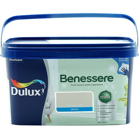 PITTURA LAVABILE ANTIMACCHIA SABBIA DORATA 2.5 L DULUX BENESSERE (1/3)