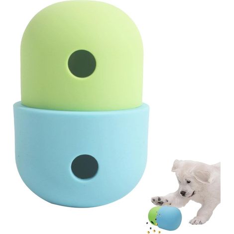Lot de 2 puzzles alimentaires pour chien en silicone, jouets d'enrichissement interactifs à remplissage lent pour chiots et chiens (1/5)
