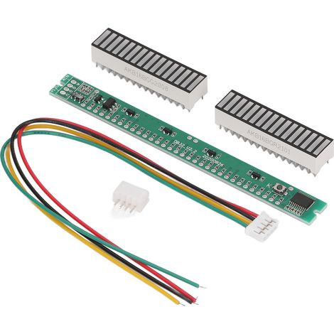 Le module indicateur de niveau musical intègre des voyants LED à 16 segments représentant le spectre audio. (1/5)