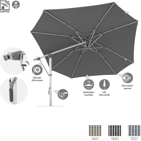 Doppler Expert 400 Side Pendelschirm ø 400 cm Sonnenschirm 3 Farbvarianten Ampelschirm 447247
