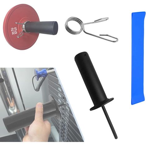 Gewichtsstapel-Stiftverlängerung – 1 Stück – Stahl – Verstärkte Sicherheit – Fitnessgerät – 10 mm x 80 mm (1/5)