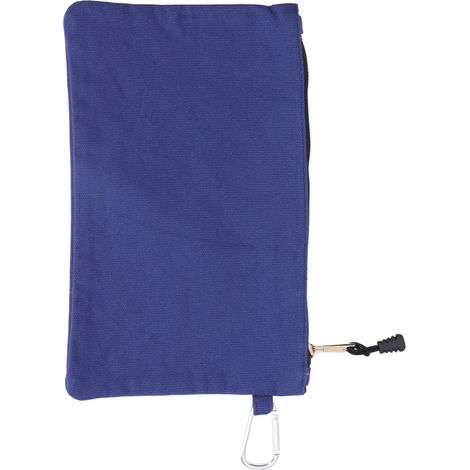 Multifunktionales Werkzeugset mit Reißverschluss, wasserdichtes Canvas, tragbar mit Karabinerhaken, praktische Aufbewahrung, blau (1/5)