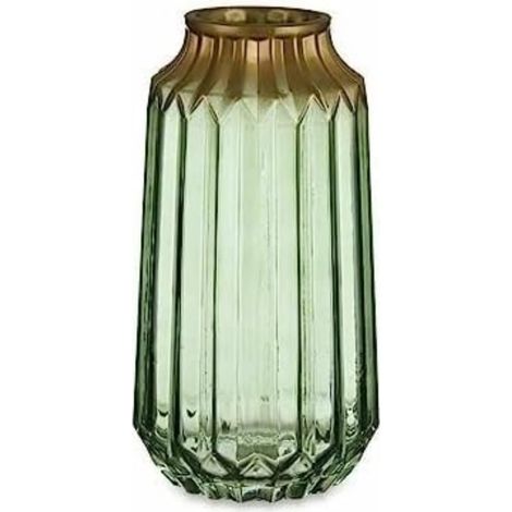 Vase Vert en Verre 13 x 23,5 x 13 cm 6 unités (1/2)