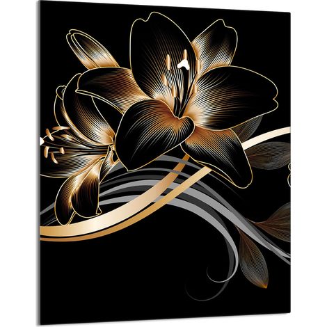 TAGLIERE IN VETRO 40x52 Orchidea (1/5)