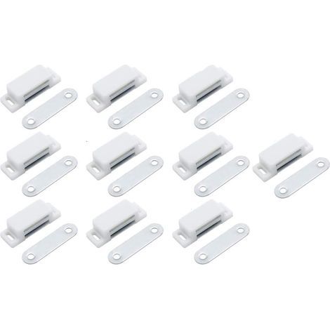Lot de 10 boutons-pression magnétiques pour armoire à aspiration magnétique - Fermeture magnétique forte - Aspiration à porte unique (1/5)