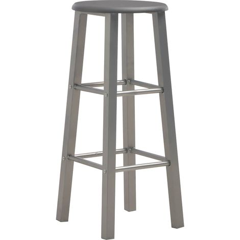 Maison Exclusive - Barhocker 2 Stk. Anthrazit MDF (1/5)