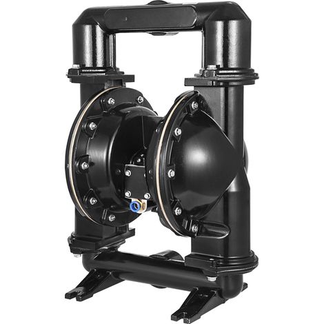 Mophorn Luftbetriebene Doppelmembranpumpe, 2 Zoll Einlass und Auslass, 75 GPM, max. 120 PSI, Gehäuse aus Aluminiumlegierung, Nitril-Membran-Transferpumpe für Erdöl, Diesel, Öl (1/5)