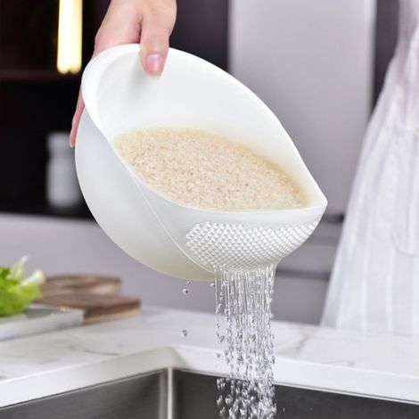 Panier de Lavage Égouttoir - Plastique - Blanc - 20x17x12,5 cm (1/5)