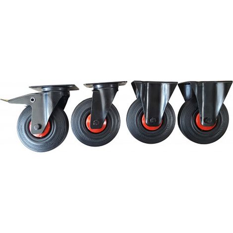 Roue Fixe, pivotant SAM, Ø 125mm, 3kg ( Prix pour 1 )
