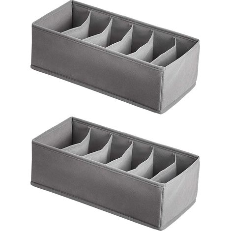 Ensemble 2 pièces, gris Idéal pour l'organisation et le rangement de votre dressing, il complète parfaitement une coiffeuse. (1/4)