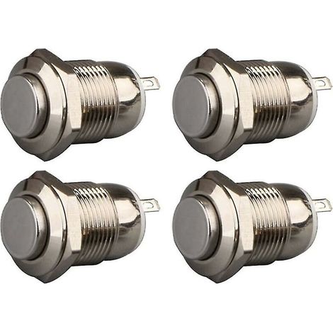 4 Momentary Push Button Waterproof Stainless Steel Pushbutton Switches (1/3)