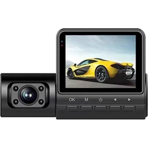 Telecamera da cruscotto per auto HD 1080p, videoregistratore, visione notturna automatica, WDR, modalità parcheggio 24 ore su 24, registrazione in loop, 3
