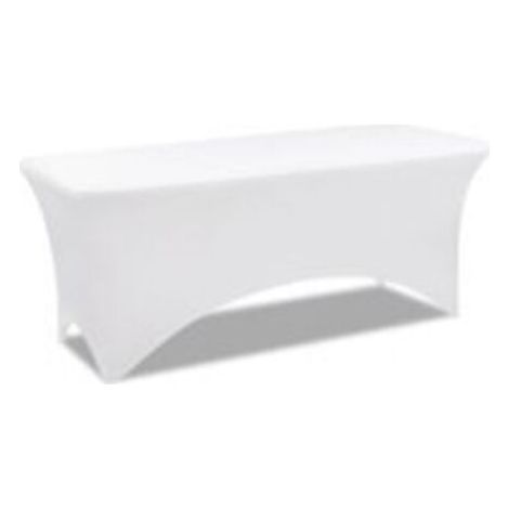 royaluxe -Housse blanche pour table pliante 183X75X75 CM (1/5)