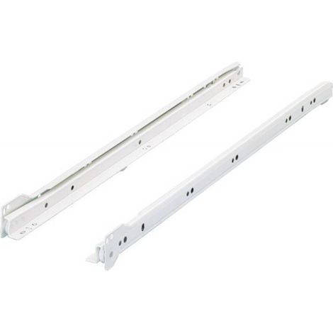 Coulisse à galets 30kg blanc crème sortie simple 400mm - BLUM - COU230400BC (1/2)