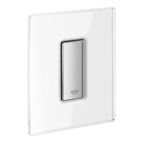 Grohe Skate Cosmo - Pulsador de descarga, cromo/cristal, blanco luna 38846LS0 (1/2)