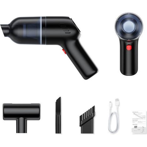 Cordless Handheld Vacuum Cleaner, 120W 8000Pa Powerful Car Vacuum Cleaner, 2200mAh Rechargeable Handheld Vacuum Cleaner with Washable HEPA Filter, Handheld Vacuum Cleaner for Car, Home, Office (1/5)