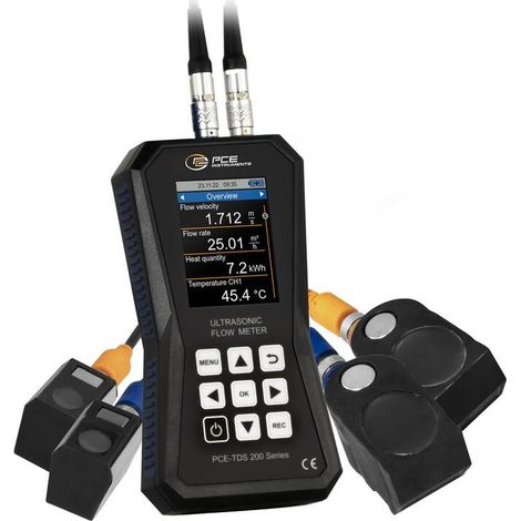 [NEUWERTIG] B-Ware PCE Instruments Ultraschall-Durchflussmessgerät mit Durchflusssensoren Sensoren (1/2)