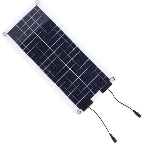Mainteneur de chargeur de batterie solaire 30W, 18v dc, Kit de charge de panneau Portable avec Clip rouge noir OBD pour remorque de bateau RV