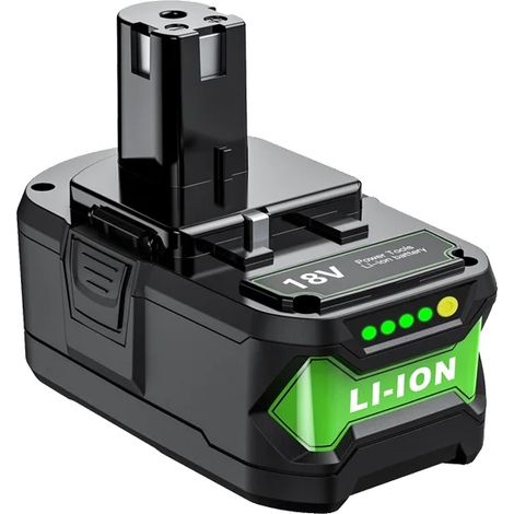 Batterie lithium-ion, capacité 7000mAh/9000mAh, 18V, compatible avec Ryobi, 1 9.0Ah Batterie (1/2)