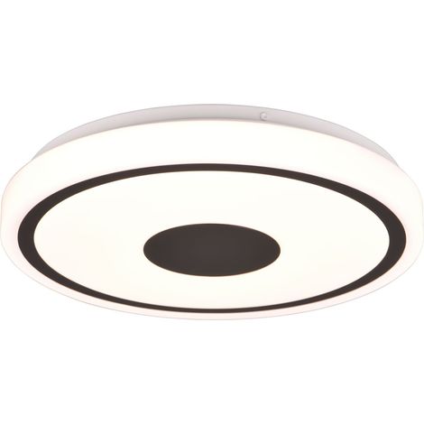 BUNDA PLAFONIERA LED 16W 1900lm, 3000K BORDO NERO D.33CM (1/4)