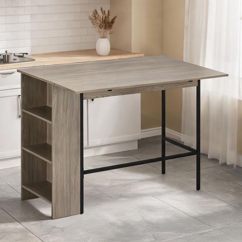 Table de bar pliable en panneaux de particules 120 x 76 x 91,4 cm (1/5)