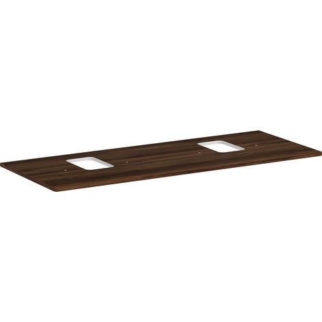 consola hansgrohe Xelu Q con 2 recortes, 1360x550, para lavabo