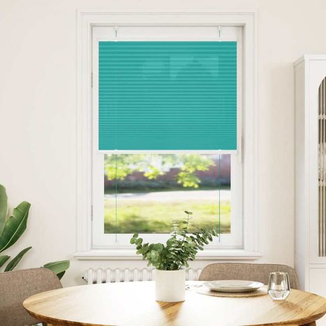 Maison Exclusive - Tenda Plissettata Verde petrolio 70x100 cm Larghezza Tessuto
