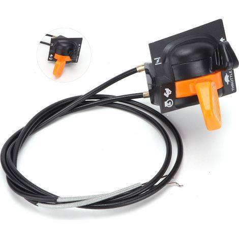 Manette d'accélérateur avec câble AM140333, pièce de rechange compatible John Deere X305R, X310, X530, X300, X300R, X304 (1/5)