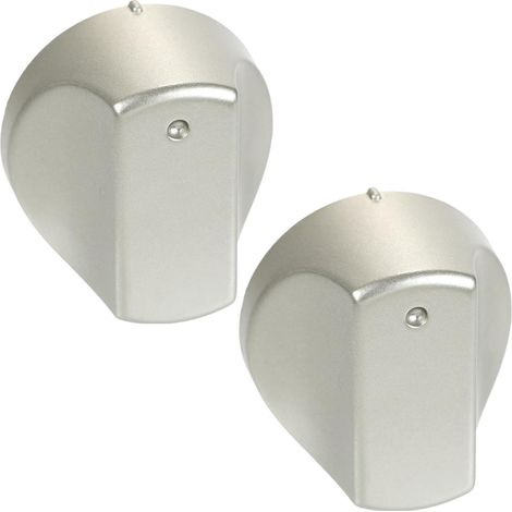 SPARES2GO Hot-Ari ix Boutons de commande pour Hotpoint four et cuisinière (argent, lot de 2) (1/5)