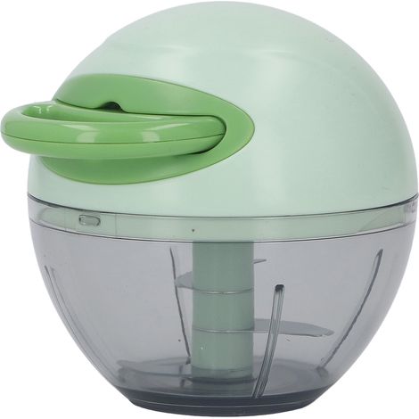 Hachoir à ail manuel multifonctionnel mini hachoir à ail à ficelle, robot culinaire pour la maison, vert jade (1/5)