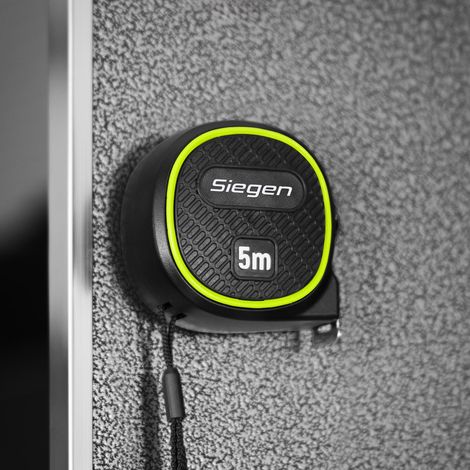 Sealey S01328 Metric/Imperial Auto-Lock Tape Measure 5m(16ft) x 19mm (1/2)