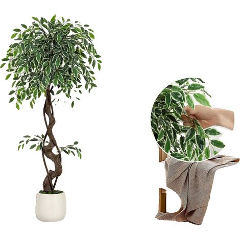 Pianta artificiale, albero da interno, forma personalizzabile, verde (1/2)