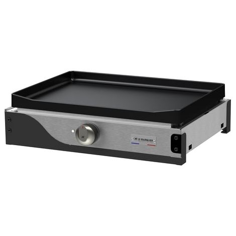 Le Marquier – Plancha électrique 2400W – Plaque en fonte émaillée 50x35cm – Thermostat réglable 50-300°C – Bac à graisse intégré (1/9)