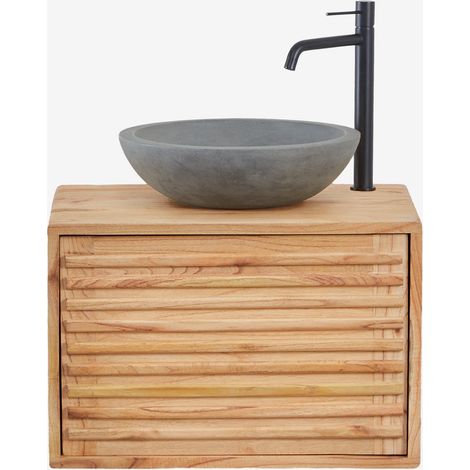Set di mobili bagno sospesi 60x45 cm in legno Deleyna SKLUM (1/5)