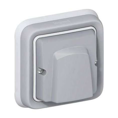 Legrand 069848 - Salida de cables Prog Plexo empotrada completa gris - con sujetacables