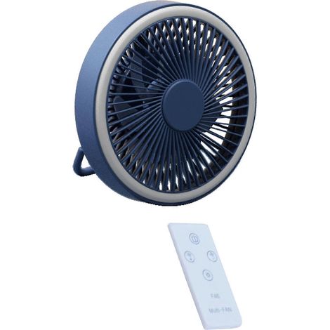 Ventilateur portable rechargeable USB 7 pouces avec télécommande, 3 vitesses, batterie 2000 mAh (1/5)