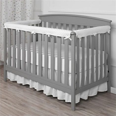 3-teiliges Set gepolsterter Bettumrandungen für Babybetten, weiche Sicherheitsgitterabdeckung, Beißschutz, Antikollisionsstreifen, Babybettdekoration, Schutzhülle für Babybetten (1/5)