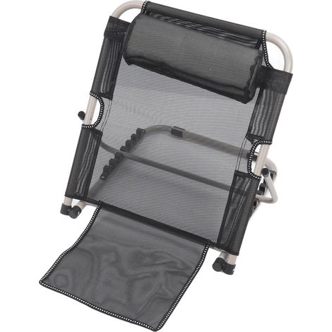 Dossier de Lit Relevable, 6 Vitesses Réglables, Dossier Assis, Support de Dossier de Lit Pliable avec Oreiller de Tête, Aide au Positionnement Assis et Endormi pour Personnes (1/5)