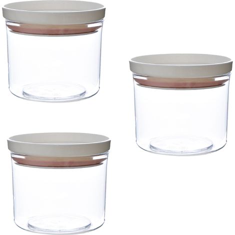 Boîtes de conservation alimentaire, bocaux en verre empilables (1/5)