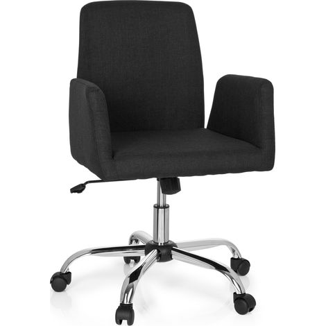 Bürostuhl FLOW Stoff schwarz hjh OFFICE (1/5)