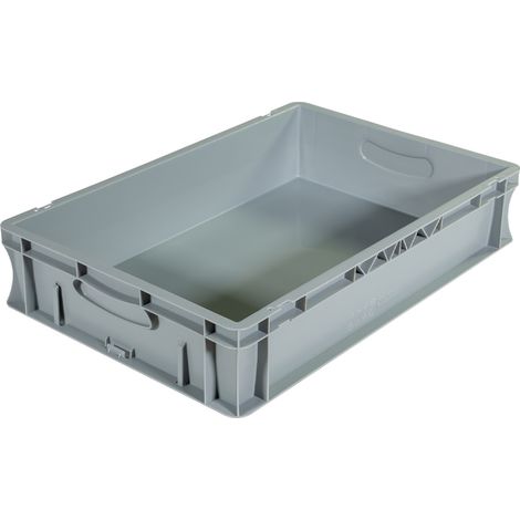 Bac palettisable norme Europe - Poignées fermées - 600x400x120 mm - 23 litres - 5000250 (1/5)