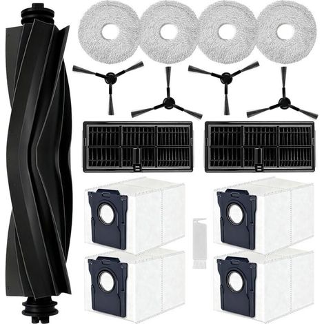 Kit D'accessoires pour Dreame L10s Pro Ultra Heat/ L10s Ultra Gen 2,pour Dreame X30 Ultra/Mova E30 Ultra,1 Brosse Principale,4 Sacs à Poussière,4 Serpillere,2 Filtres, 4 Brosse Latérale (1/5)
