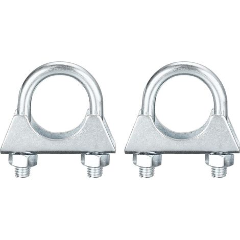 tranquille U-Boulon Colliers pour 25mm(1") Diamètre Échappement Queue Tuyau, Échappement U Pince Selle Type U- Boulon Colliers (1/5)