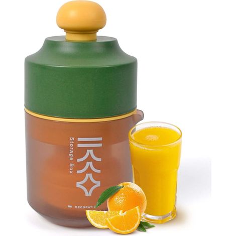 1pc Presse-agrumes manuel, double usage Quick Squeeze Mini presse-agrumes citron pour oranges mandarines raisin pastèque (vert) (1/2)