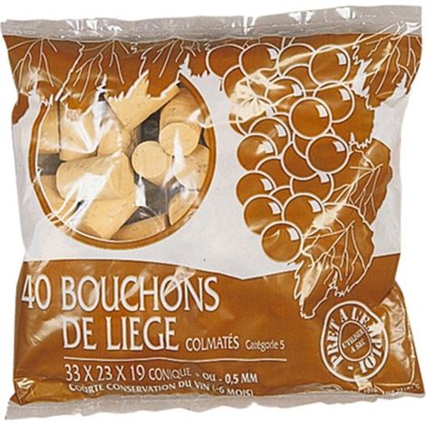 ANDIAMOS Sachet de 40 bouchons coniques en liège (1/2)