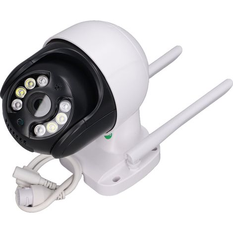 Caméra de Surveillance Extérieure WiFi 1080P HD Suivi Automatique Détection de Mouvement IA Vision Nocturne Couleur Projecteur Alarme 100‑240V Prise UE (1/5)
