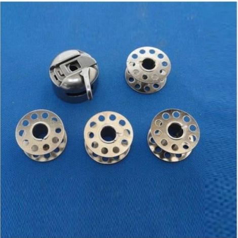 Canette Pour Machine À Coudre - Bobine Métallique Compatible Universelle - Pour Machines Domestiques - Lot De 4 Canettes + Boîtier