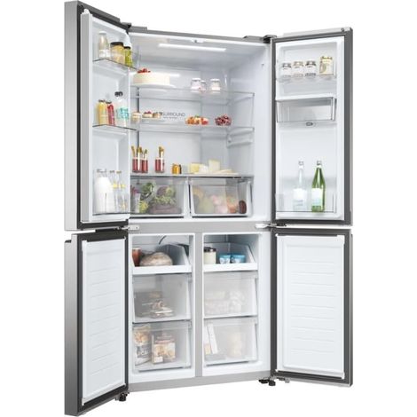 Haier HCR3818EWMM - Frigorifico Americano Nofrost E Inox (1/5)