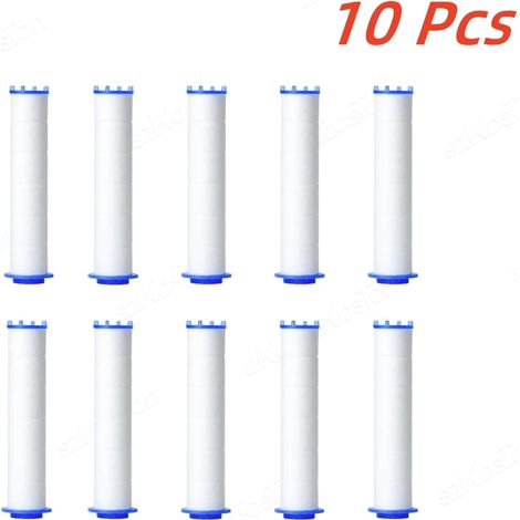 (10 pièces) Cartouches filtrantes de rechange en coton PP pour pommeau de douche (5 à 50 pièces) - Purification de l'eau dure - Accessoire de salle de bain - Douchette de douche à main (1/5)